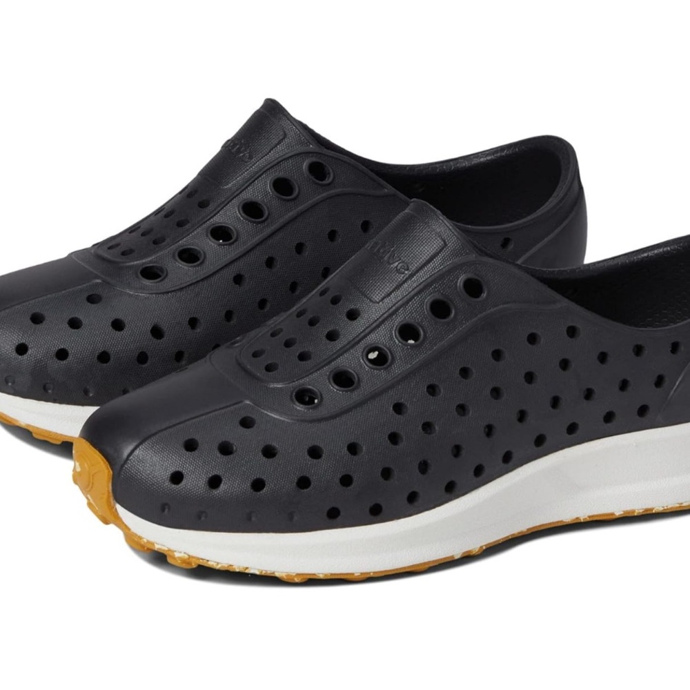 Native‎ Robbie Shoes toddler Black Slip-On Sneakers